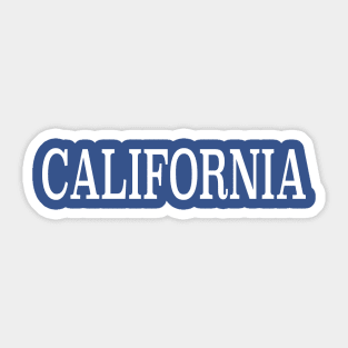 The word "California" Sticker